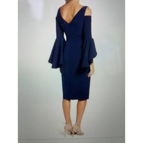 NWT- MAGGIE LONDON COLD SHOULDER DRESS - Picture 2 of 9